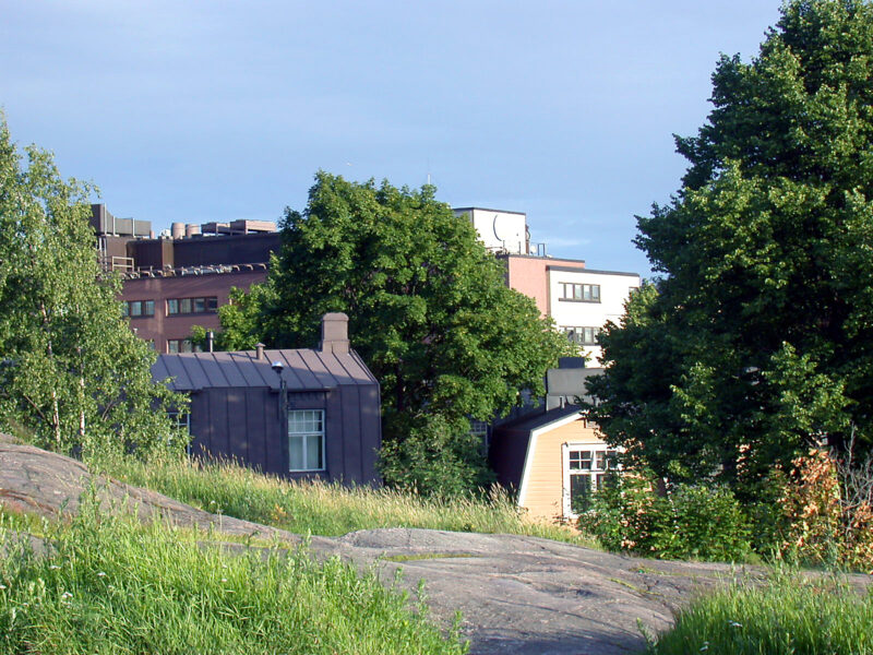 Helsinki Vallila Hill and Houses