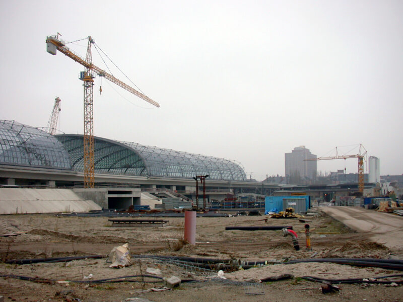 Berlin Central Station Construction Site Forecourt