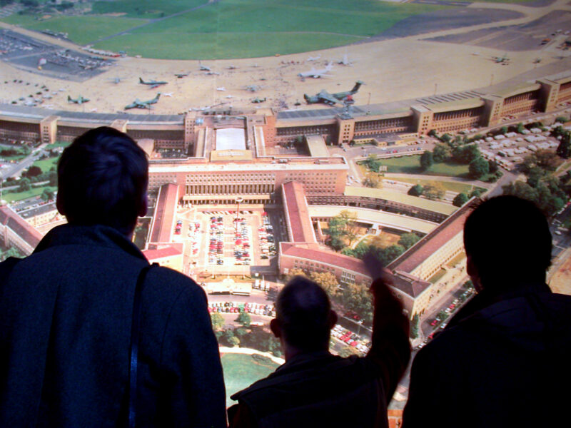 Aerial View of the Airport Tempelhof, Berlin