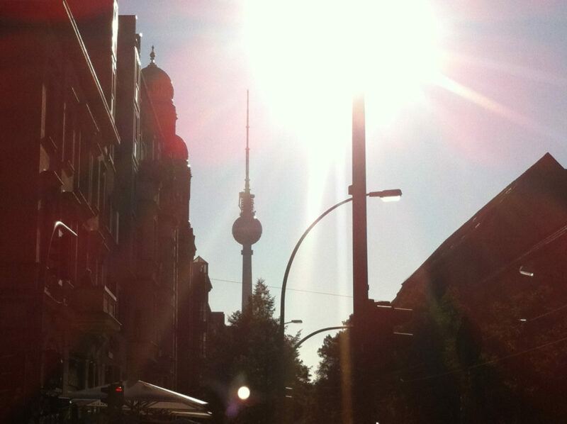 Berlin TV Tower in the Sunshine