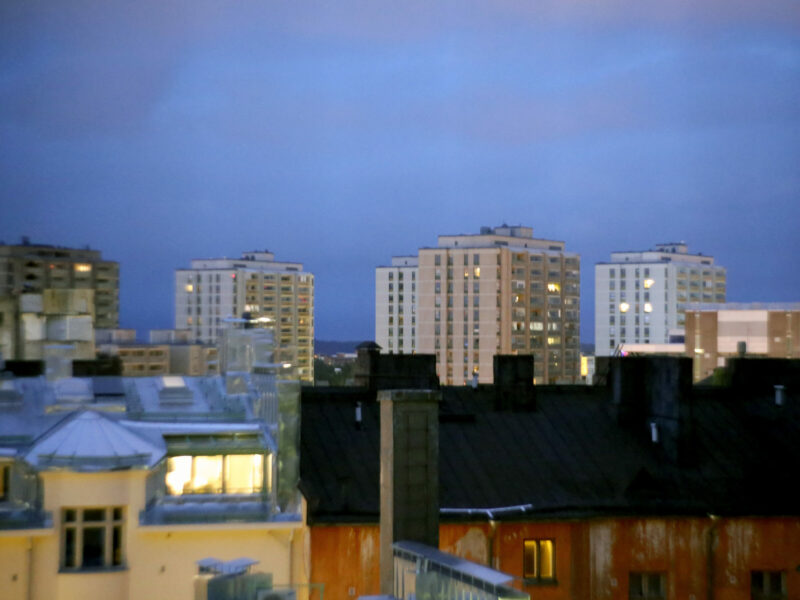 Helsinki Merihaka Skyline