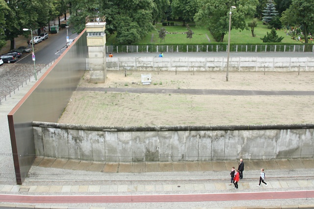 Berlin Wall Memorial Bernauer Strasse (from above)