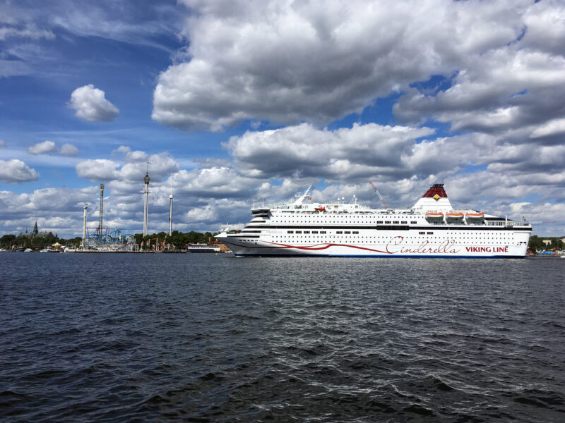 Cruiseferry Cinderella arriving at Stockholm