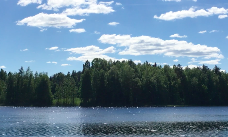 Finland Summer Lake View Video loop