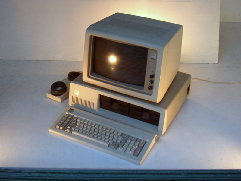 IBM PC with modem