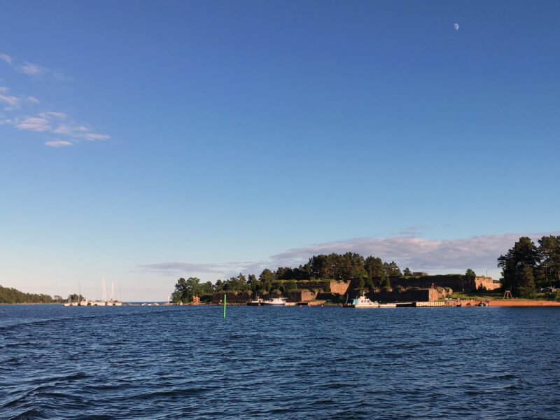 Svartholma Sea Fortress from a Distance