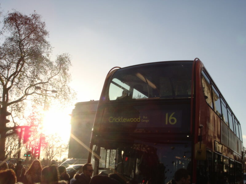 London Bus in the Sunshine
