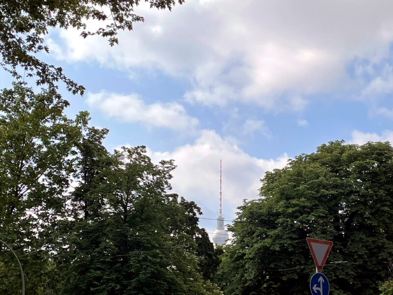 Berlin TV Tower in the Green