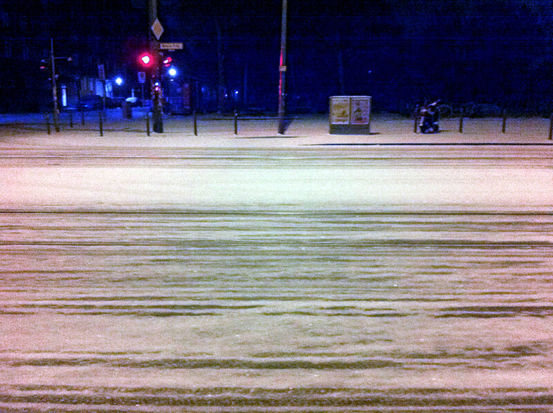 Snowy Bernauer Strasse, Winter in Berlin