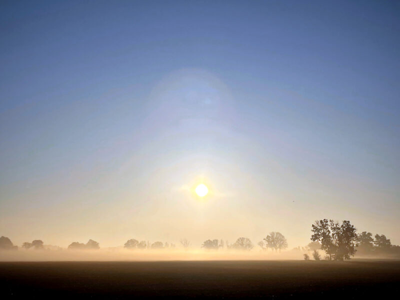 Sunrise, Fog over the Fields, Wendland