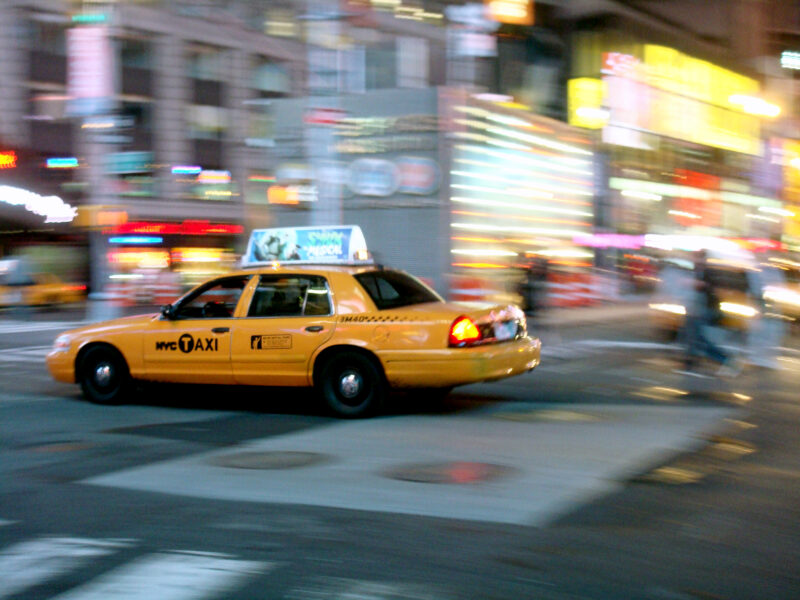 NYC Taxi Cab at Times Square