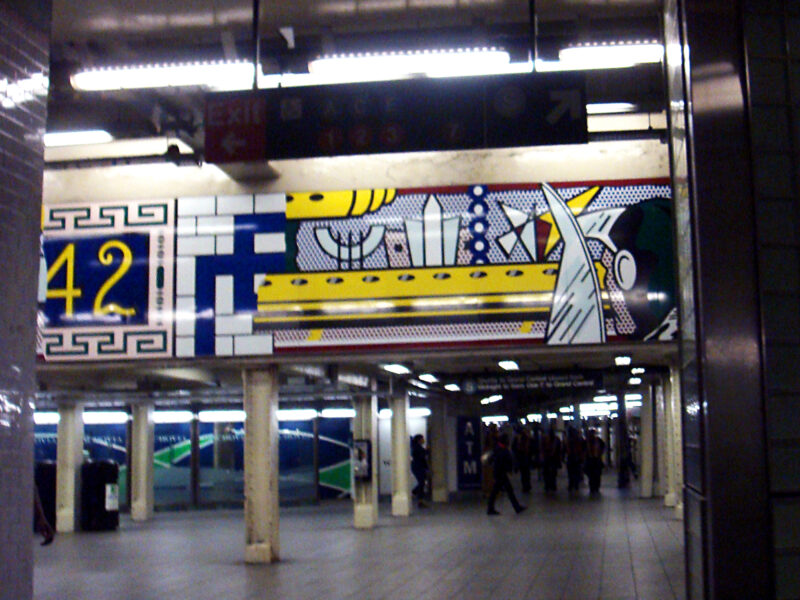 NYC Times Square Mural by Roy Lichtenstein