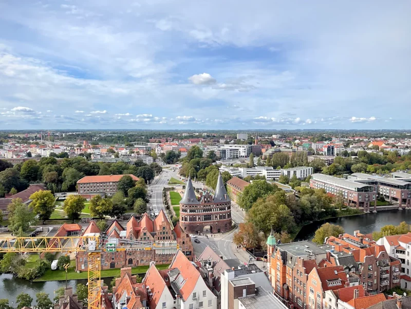 Holstentor Lübeck from above
