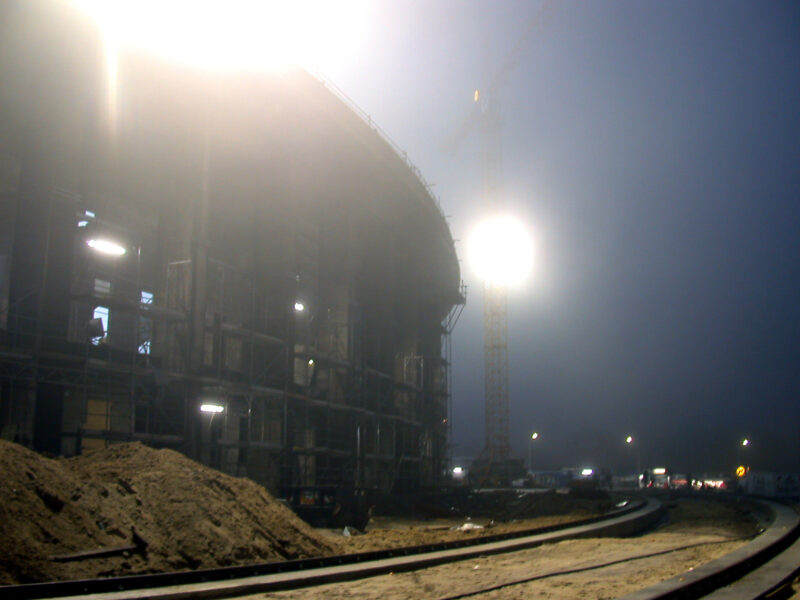Olympiastadion Berlin Construction Site - outside